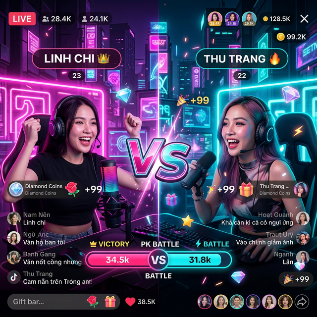 PK TikTok Battle Livestream