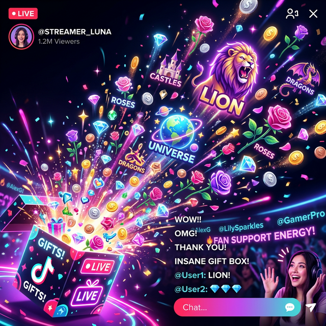 Kim Cuong Gift PK TikTok